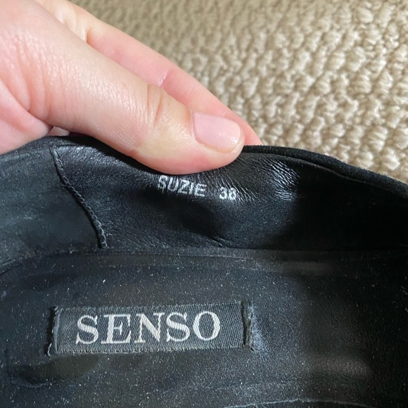 Senso black suede chunky pump size 38 - Picture 4 of 4